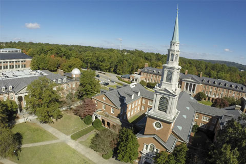 Reid Chapel from the air